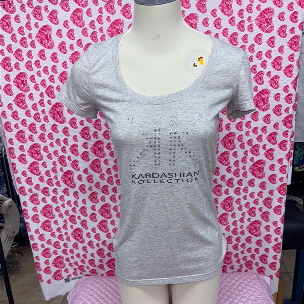 Kardashian Kollection Gray Women's Top